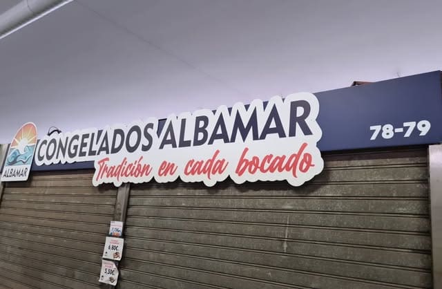 Rótulo de Congelados Albamar realizado por IDEA STUDIO